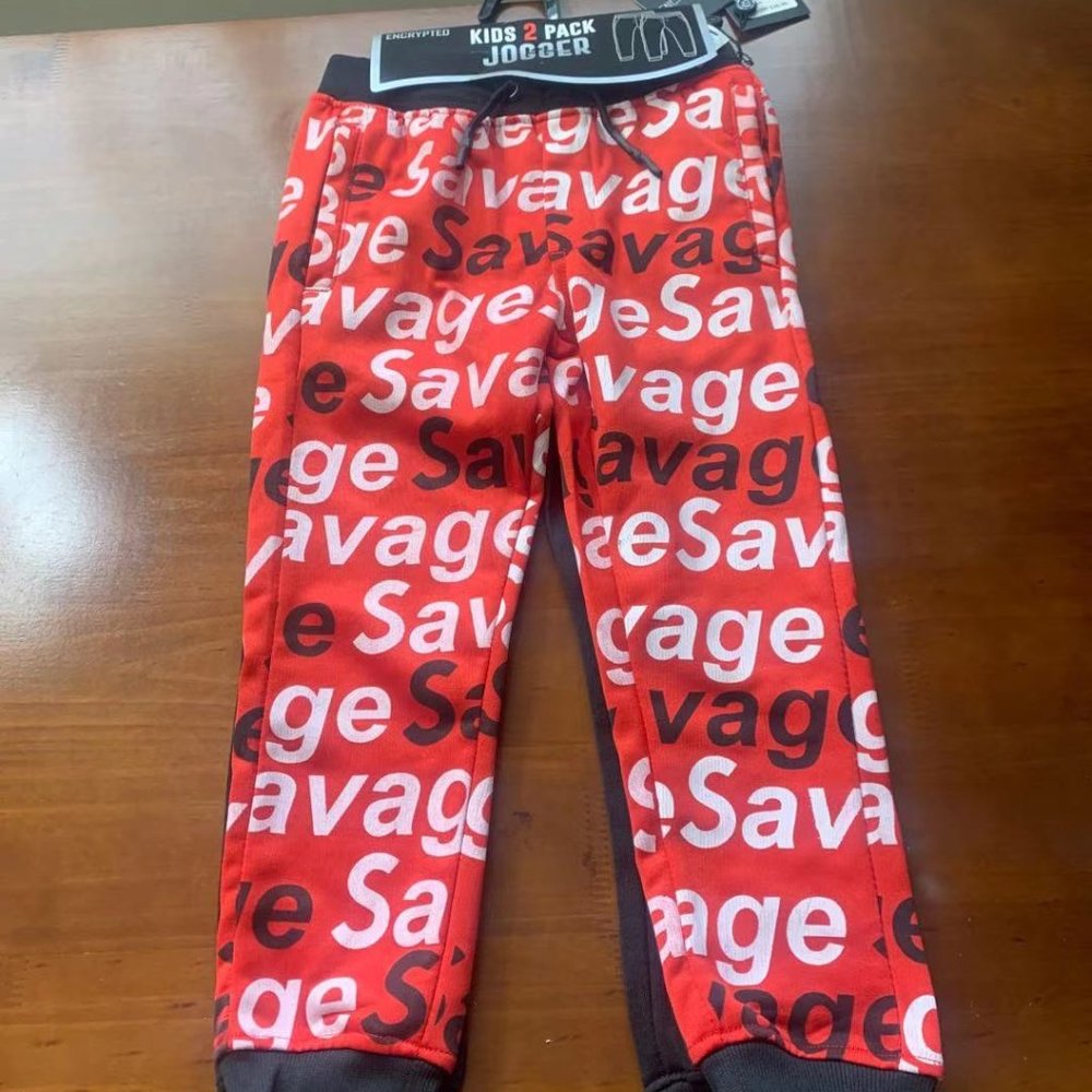 2 pack encrypted kids jogger, size 5(m)